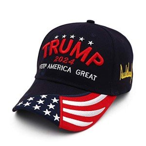 Trump 2024 Hat, Donald Trump 2024 MAGA Hat Embroidery Adjustable Take America Great Baseball Cap