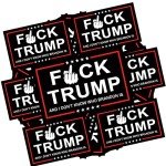 YINENA 100Pcs Fuck Trump and I Don't Know Who Brandon is Stickers Anti Trump Stickers and Decal for Car Motorcycles Helmets Laptop Window Waterproof Decor 2x3 Inch