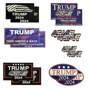 Trump Sticker 2024,Donald Trump Bumper Stickers 2024,Trump 45 47 President Sticker,Funny Trump Sticker for Car, Truck, Window, Laptop,Great Gift for Any Patriot(14 Packs)