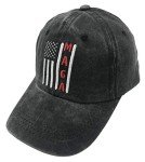 Unisex Make America MAGA Great Again Vintage Adjustable Baseball Cap Denim Dad Hat (One Size, Embroidered Black)