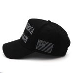 Donald Trump 45-47 Never Surrender Hat MAGA Hat Trump Merchandise Trump Gifts Make America Great Again Slogan with USA Flag Adjustable Baseball Cap Black
