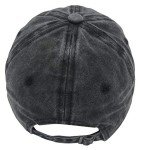 Unisex Make America MAGA Great Again Vintage Adjustable Baseball Cap Denim Dad Hat (One Size, Embroidered Black)