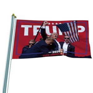 2024 Trump Flag Outdoor Flag Tapestry Trump Shooting Flag Shooting Still Fighting Flag Never surrender Flag(C)
