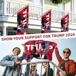 2024 Trump Flag Outdoor Flag Tapestry Trump Shooting Flag Shooting Still Fighting Flag Never surrender Flag(C)