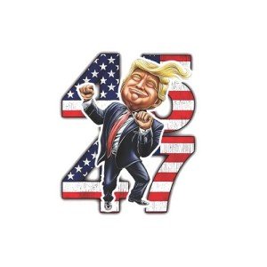 Trump Stickers (Large 6in), Trump Bumper Stickers, 45 47 Trump Car Decal, Trump Stickers 2025, Waterproof Sticker, Trump Stickers for Cars, Trump Sticker Funny, Trump Decal, Trump Dance by TKMG.