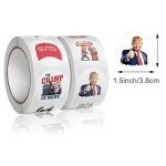 2025 Donald Trump Stickers Rolls 500Pcs - Trump 2025 Funny Presidential Vance Election USA American MAGA Flag Decals - Easy Stick Removeable for Scarpbook Window Tumblers Bumper Teens