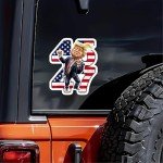 Trump Stickers (Large 6in), Trump Bumper Stickers, 45 47 Trump Car Decal, Trump Stickers 2025, Waterproof Sticker, Trump Stickers for Cars, Trump Sticker Funny, Trump Decal, Trump Dance by TKMG.