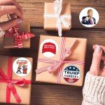 2025 Donald Trump Stickers Rolls 500Pcs - Trump 2025 Funny Presidential Vance Election USA American MAGA Flag Decals - Easy Stick Removeable for Scarpbook Window Tumblers Bumper Teens