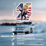 Trump Stickers (Large 6in), Trump Bumper Stickers, 45 47 Trump Car Decal, Trump Stickers 2025, Waterproof Sticker, Trump Stickers for Cars, Trump Sticker Funny, Trump Decal, Trump Dance by TKMG.