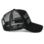 ZKSHDIW MAGA Hat Trump Hat 2024 Black MAGA Hat Make America Great Again Mesh 45-47 Embroidered Adjustable Baseball Cap