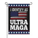 funny flag I Identify As Ultra Maga American Flag Yard Flags One SizeArt Outdoor Flag Camping Yard Flags Double Sided Outdoor Decor American Flag House Flag Banners