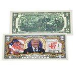 President Trump 45th & 47th President 2 Dollar Bill - Uncirculated Commemorative Coin Trump Merchandise