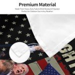 Ultaro Fight Fight Fight Trump Flag 3x5 Shot 2024 Save Trump For 2024 Gun Trump 45 47 President Flag God Bless Trump Flag I Stand With Trump Yard Flag For Outdoor Lawn FU-CK Biden Banner Sign, Black
