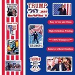 50pcs Trump Stickers 2024 Trump Decals for Water Bottle, Laptop, Bumper, Helmet, Phone, MAGA Stickers