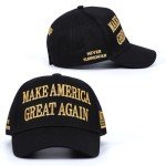 ZHUGLO Trump MAGA Hat Never Surrender MAGA Black Hats 2024 Make America Great Again Hat Dark Gold MAGA Embroidered Baseball Caps(Dark Gold MAGA Hat)