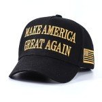 ZHUGLO Trump MAGA Hat Never Surrender MAGA Black Hats 2024 Make America Great Again Hat Dark Gold MAGA Embroidered Baseball Caps(Dark Gold MAGA Hat)