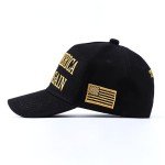 ZHUGLO Trump MAGA Hat Never Surrender MAGA Black Hats 2024 Make America Great Again Hat Dark Gold MAGA Embroidered Baseball Caps(Dark Gold MAGA Hat)