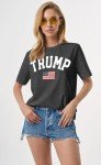 Flag Shirt for Women Presidential Support T-Shirts Tops USA Flag Short Sleeve Blouse Tees