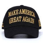 Trump 2024 45-47 MAGA Trucker Hat Make America Great Again Slogan with USA Flag Adjustable Baseball Cap Mesh Snap (US, Alpha, One Size, Dark Golden MAGA Hat)