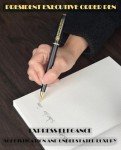TAUXBLO Trump Pen 2024 Trump Merchandise Black Lacquer Rollerball Pen Stunning Luxury Pen With 24k Gold Finish Fancy Pens Executive Office Writing Pens