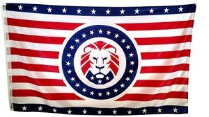 PringCor President Donald Trump MAGA LION 3x5 Ft FLAG Red White Blue Patriot Party