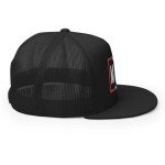 RIVEMUG ST MAGA Make America Great Again Flat Bill Embroidered Trucker Hat High Crown Adjustable Cap Black