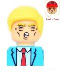 Custom Design Donald Trump Minifigure - 45th American President MAGA Hat and Stand Fight, Adult Collectors Edition, MiniBricks Compatible, Limited Election Toy Edition, Toys, Bricks, Funny