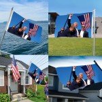 Trump Fight Flag 2024 President Donald Trump Picture for Car Garden Décor for Party Yard Decorations for Bedroom Living Room Wall Art 3x5 Fight Fight Fight Banners for Trump 2024 President Trump Gifts