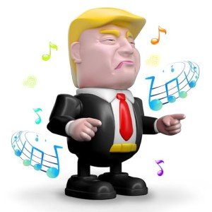 TOYTANLIFE Trump Toys Rechargeable Dancing Robot Kids Toys, Prank Toys & Games, Xmas Birthday Gifts, Toys for Boys & Girls Ages 3 to Up (Black)