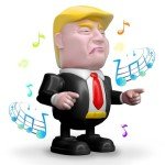 TOYTANLIFE Trump Toys Rechargeable Dancing Robot Kids Toys, Prank Toys & Games, Xmas Birthday Gifts, Toys for Boys & Girls Ages 3 to Up (Black)