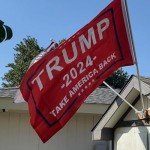 Trump Flag 2024 3x5 Outdoor Double Sided- Red Trump President 2024 MAGA Flags Heavy Duty 3 Ply Polyester for Election Outside Outdoor