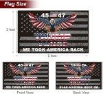 Trump Vance Flag 3x5 Outdoor 45th 47th President Flag 150D Premium Polyester We Took america Back Flag with Brass Grommets for Outdoor Indoor Room Wall