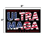 2 Pack Ultra MAGA Bumper Stickers,FJB Trump 2024 Decal Bumper Suitcase Trucks Window Laptop Waterproof Decal Sticker 6x4 Inch
