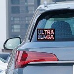 2 Pack Ultra MAGA Bumper Stickers,FJB Trump 2024 Decal Bumper Suitcase Trucks Window Laptop Waterproof Decal Sticker 6x4 Inch
