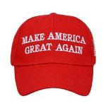 Sunm Boutique Make America Great Again Hat Set, MAGA Hat & Trump Pin, Trump Hat, Adjustable Fit Baseball Cap with USA Flag (Presenting Handheld Trump 2024 Flag)