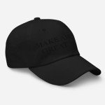 Blackout MAGA Make America Great Again Hat - Embroidered Adjustable Baseball Cap - Subtle Black Embroidery Dark MAGA Hat