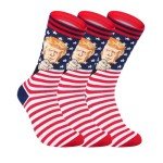 SURGETIDE Trump Pattern American Flag Socks - Stylish & Fun Socks for All - Unique Trump Merchandise for Everyday Wear
