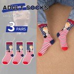 SURGETIDE Trump Pattern American Flag Socks - Stylish & Fun Socks for All - Unique Trump Merchandise for Everyday Wear