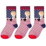 SURGETIDE Trump Pattern American Flag Socks - Stylish & Fun Socks for All - Unique Trump Merchandise for Everyday Wear