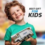 Yolscue President Donald Trump 2024 Truck Toys,Trump Garbage Truck,2024 Election Souvenirs,Garbage Truck 1:50 Scale Pull Back Metal Model Car Toys Gift for Trump Fans