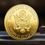 Trump 2024 Limited Edition Gold Plated Coin Fight Coins Collectible Challenge Patriotic Trump Gift Save America Victory(Gold Plated)