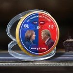 Trump 2024 Limited Edition Gold Plated Coin Fight Coins Collectible Challenge Patriotic Trump Gift Save America Victory(Gold Plated)