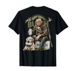 Retro Trump Hunting Deer Funny Drinking Beer Hunting ON BACK T-Shirt