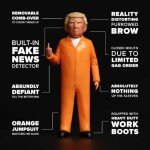 FCTRY Prison Trump Real Life Political Action Figure: Collectible Figurine Perfect for Collectors, Gag Gift, Funny Idea & Souvenirs