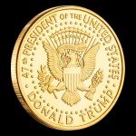 Donald Trump Assassinated Coins 2024 Shooting Collection Medal Trump Fighting for America Collectible Coin (10 Pieces Blue-Gold)