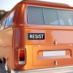 Resist Bumper Sticker Resist Sticker Protect Democracy Against Fascist Trump MAGA