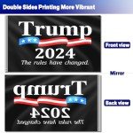 Trump Won Flag Save America Trump 2024 Flag Trump Flag 3×5 ft President Donald Trump Flag 2024 Outdoor Double Sided Polyester with Copper Grommets Trump Flags 2025 Banner for Indoor Outdoor (Black)