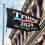 Trump Won Flag Save America Trump 2024 Flag Trump Flag 3×5 ft President Donald Trump Flag 2024 Outdoor Double Sided Polyester with Copper Grommets Trump Flags 2025 Banner for Indoor Outdoor (Black)