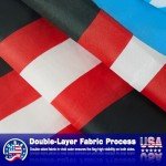 Trump Won Flag Save America Trump 2024 Flag Trump Flag 3×5 ft President Donald Trump Flag 2024 Outdoor Double Sided Polyester with Copper Grommets Trump Flags 2025 Banner for Indoor Outdoor (Black)