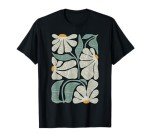 Subtle Boho Flowers Anti Trump Anti Maga Kamala Harris Voter T-Shirt